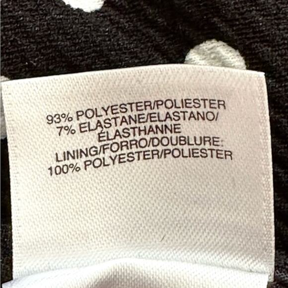 Nine West Blazer Jacket White Polka Dot Snap Front Crew Neck Blazer Size 14 - Picture 10 of 11